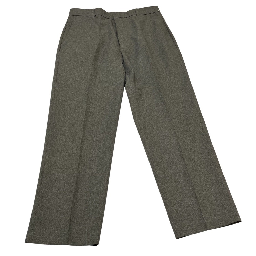 Vintage Levis Action Slacks Gray Darcon Polyester Mens 36x30 70s Disco Grandpa